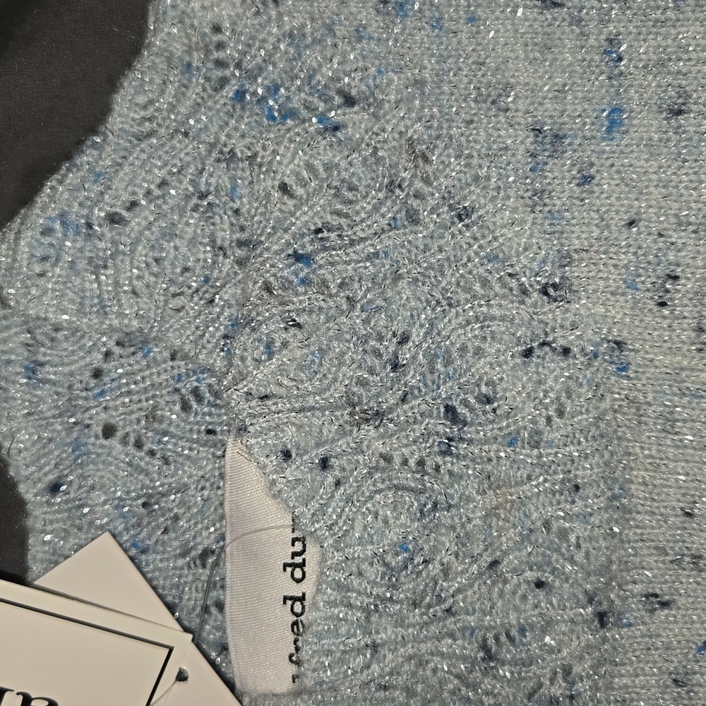 Alfred Dunner Blue Speckled Sweater XL - Picture 2 of 7